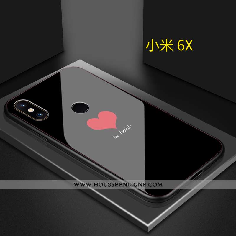 Étui Xiaomi Mi A2 Personnalité Créatif Amoureux Blanc Cœur Coque Blanche