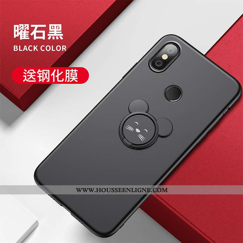 Étui Xiaomi Mi A2 Personnalité Créatif Protection Charmant Silicone Rat Rose