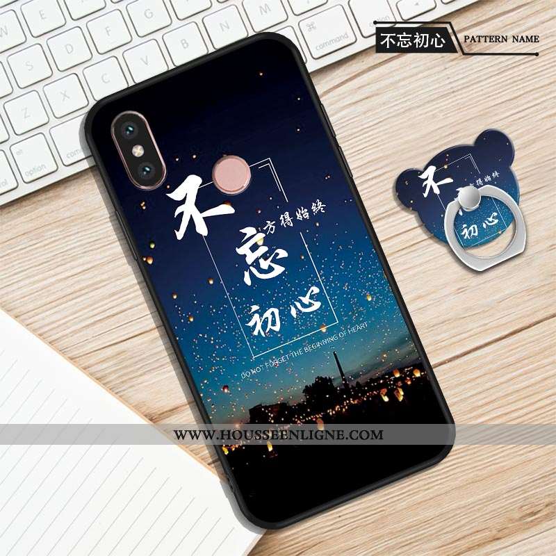Étui Xiaomi Mi A2 Protection Personnalité Créatif Incassable Téléphone Portable Fluide Doux Violet