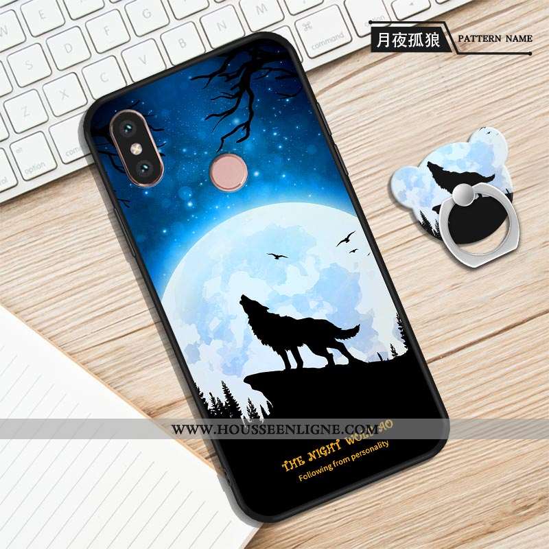 Étui Xiaomi Mi A2 Protection Personnalité Créatif Incassable Téléphone Portable Fluide Doux Violet