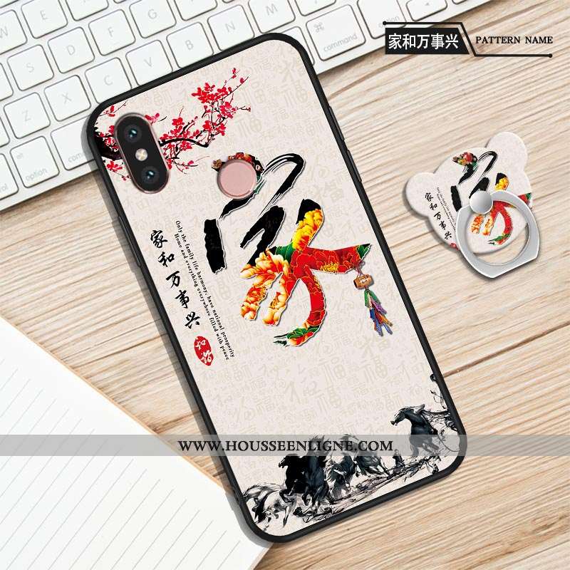 Étui Xiaomi Mi A2 Protection Personnalité Créatif Incassable Téléphone Portable Fluide Doux Violet
