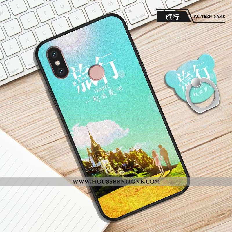 Étui Xiaomi Mi A2 Protection Personnalité Créatif Incassable Téléphone Portable Fluide Doux Violet