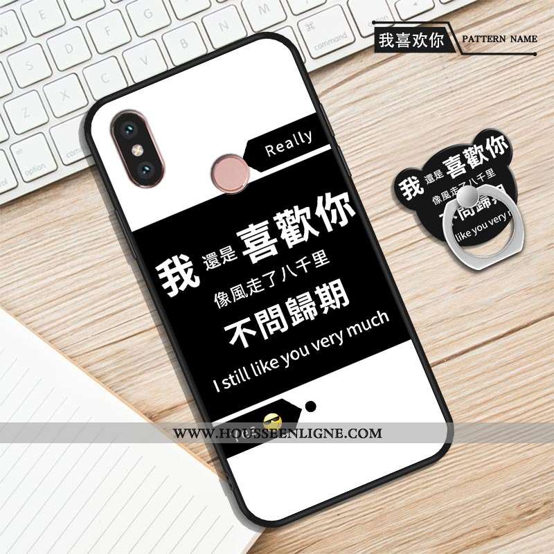 Étui Xiaomi Mi A2 Protection Personnalité Créatif Incassable Téléphone Portable Fluide Doux Violet