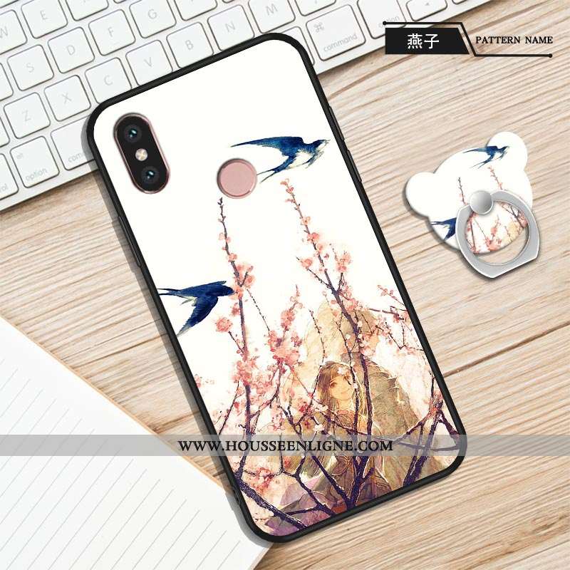 Étui Xiaomi Mi A2 Protection Personnalité Créatif Incassable Téléphone Portable Fluide Doux Violet