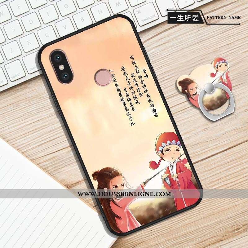 Étui Xiaomi Mi A2 Protection Personnalité Créatif Incassable Téléphone Portable Fluide Doux Violet