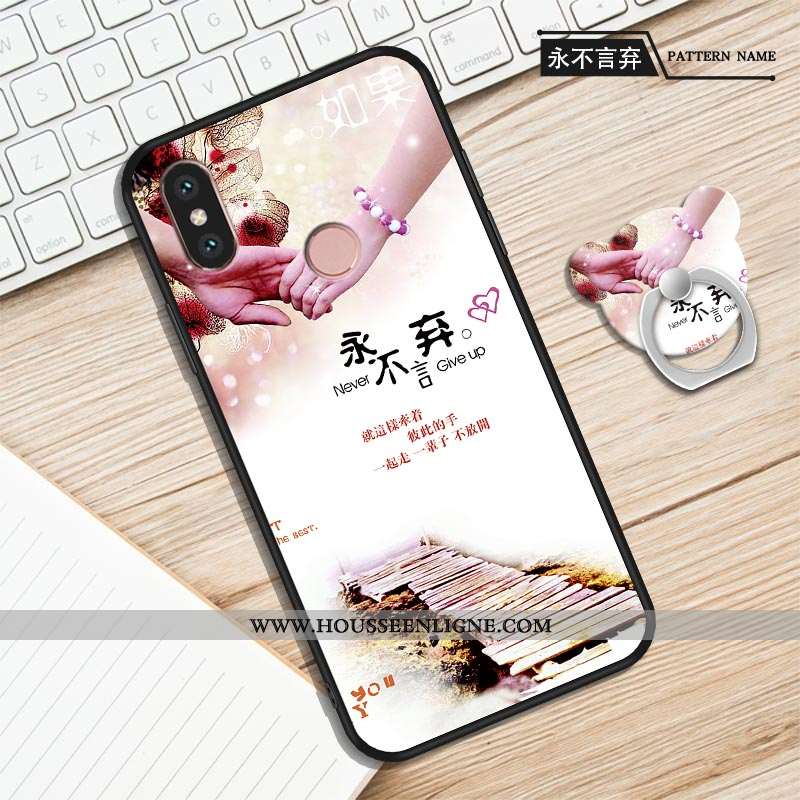 Étui Xiaomi Mi A2 Protection Personnalité Créatif Incassable Téléphone Portable Fluide Doux Violet