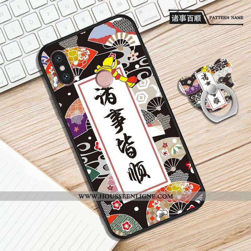 Étui Xiaomi Mi A2 Protection Personnalité Créatif Incassable Téléphone Portable Fluide Doux Violet