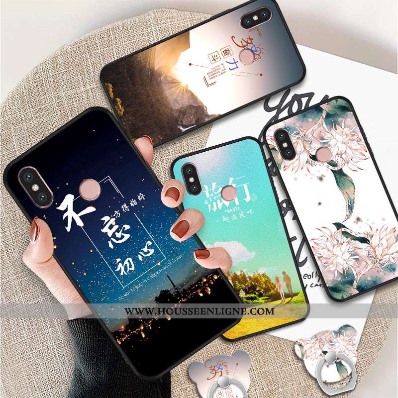 Étui Xiaomi Mi A2 Protection Personnalité Créatif Incassable Téléphone Portable Fluide Doux Violet