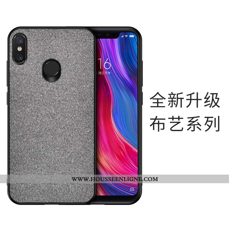 Étui Xiaomi Mi A2 Silicone Cuir Tout Compris Incassable Téléphone Portable Antidérapant Bleu
