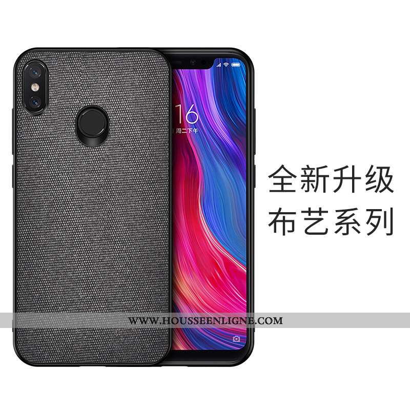 Étui Xiaomi Mi A2 Silicone Cuir Tout Compris Incassable Téléphone Portable Antidérapant Bleu