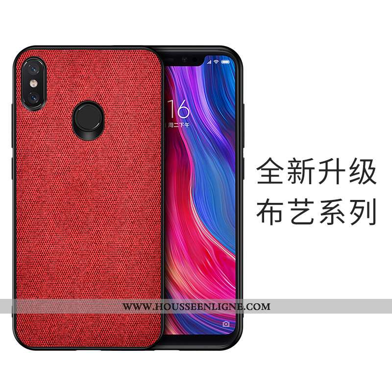 Étui Xiaomi Mi A2 Silicone Cuir Tout Compris Incassable Téléphone Portable Antidérapant Bleu