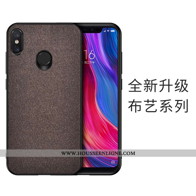 Étui Xiaomi Mi A2 Silicone Cuir Tout Compris Incassable Téléphone Portable Antidérapant Bleu