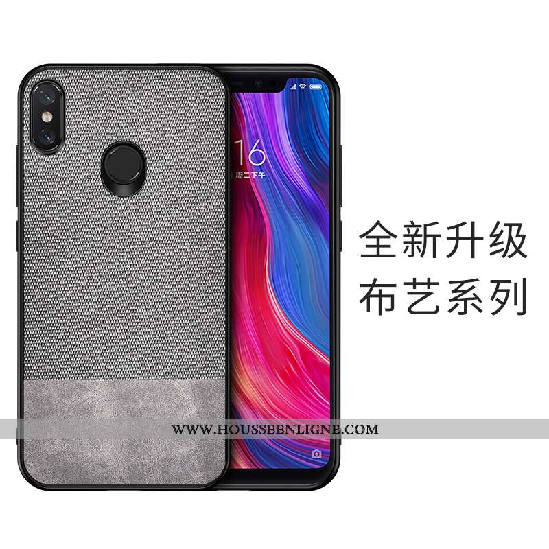 Étui Xiaomi Mi A2 Silicone Cuir Tout Compris Incassable Téléphone Portable Antidérapant Bleu