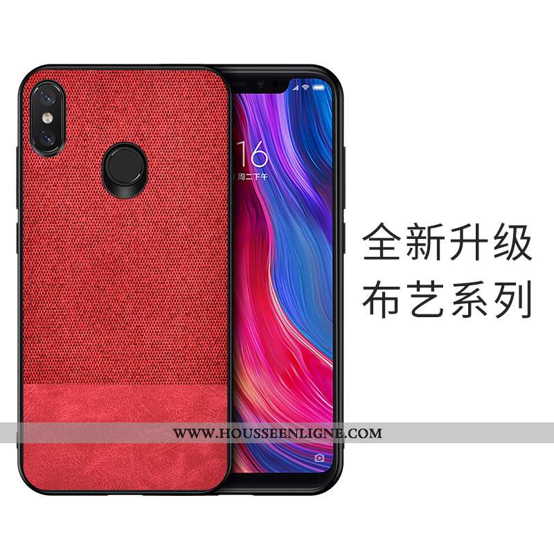 Étui Xiaomi Mi A2 Silicone Cuir Tout Compris Incassable Téléphone Portable Antidérapant Bleu