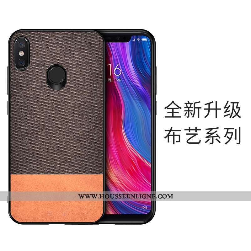 Étui Xiaomi Mi A2 Silicone Cuir Tout Compris Incassable Téléphone Portable Antidérapant Bleu
