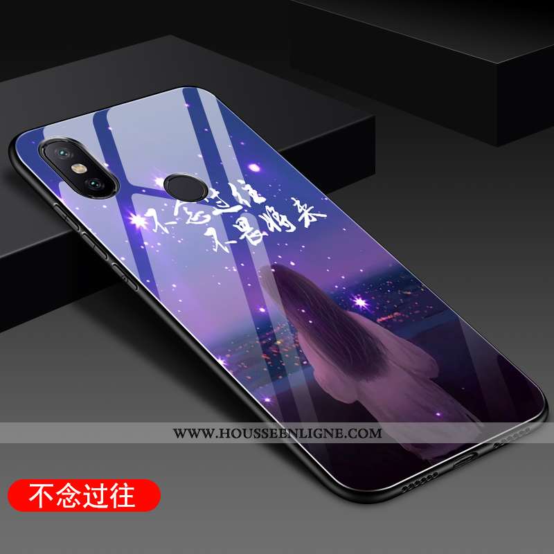 Étui Xiaomi Mi A2 Silicone Protection Difficile Fluide Doux Petit Coque Tendance Violet