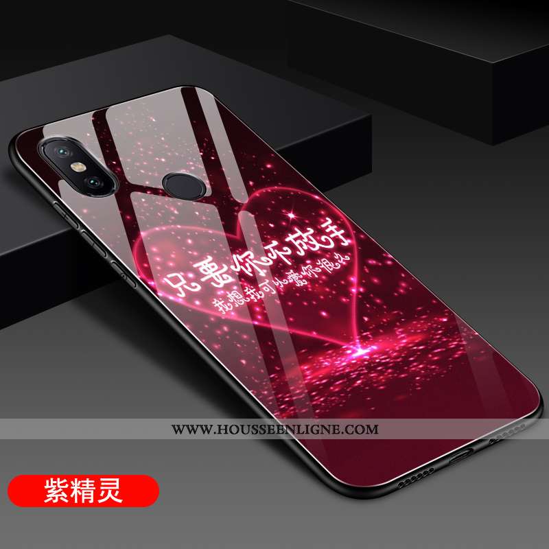 Étui Xiaomi Mi A2 Silicone Protection Difficile Fluide Doux Petit Coque Tendance Violet