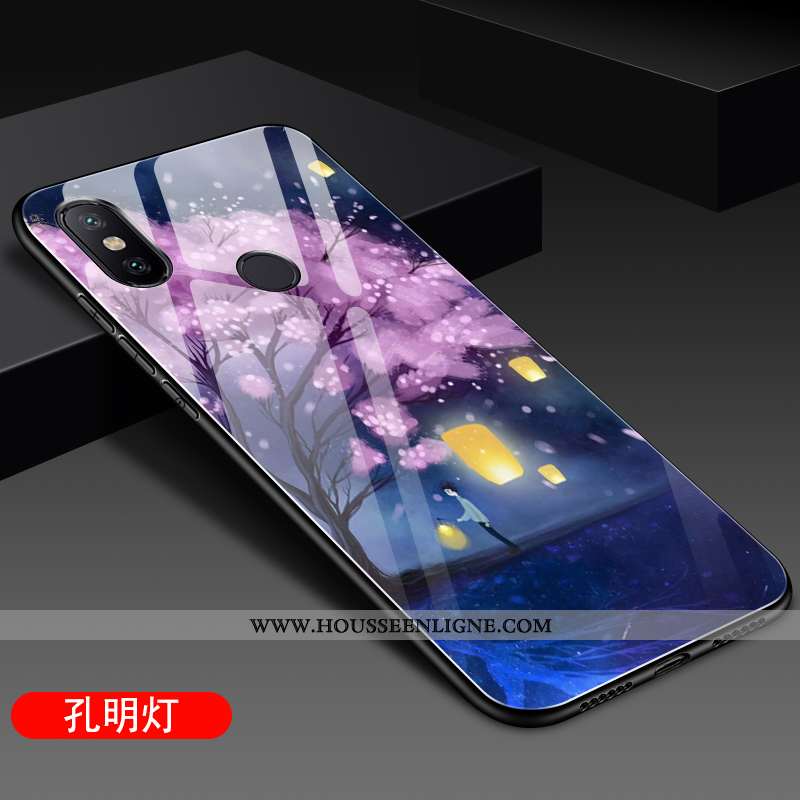 Étui Xiaomi Mi A2 Silicone Protection Difficile Fluide Doux Petit Coque Tendance Violet