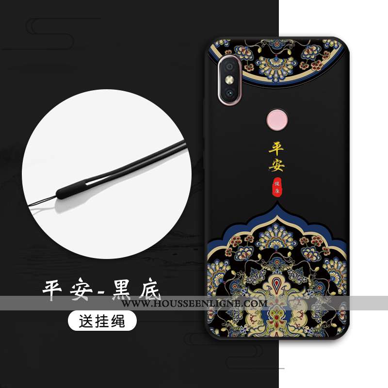 Étui Xiaomi Mi A2 Tendance Fluide Doux Tout Compris Téléphone Portable Petit Vent Rouge