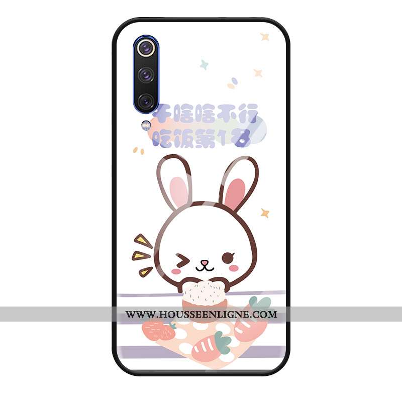 Étui Xiaomi Mi A3 Créatif Dessin Animé Cœur Tout Compris Petit Téléphone Portable Coque Blanche