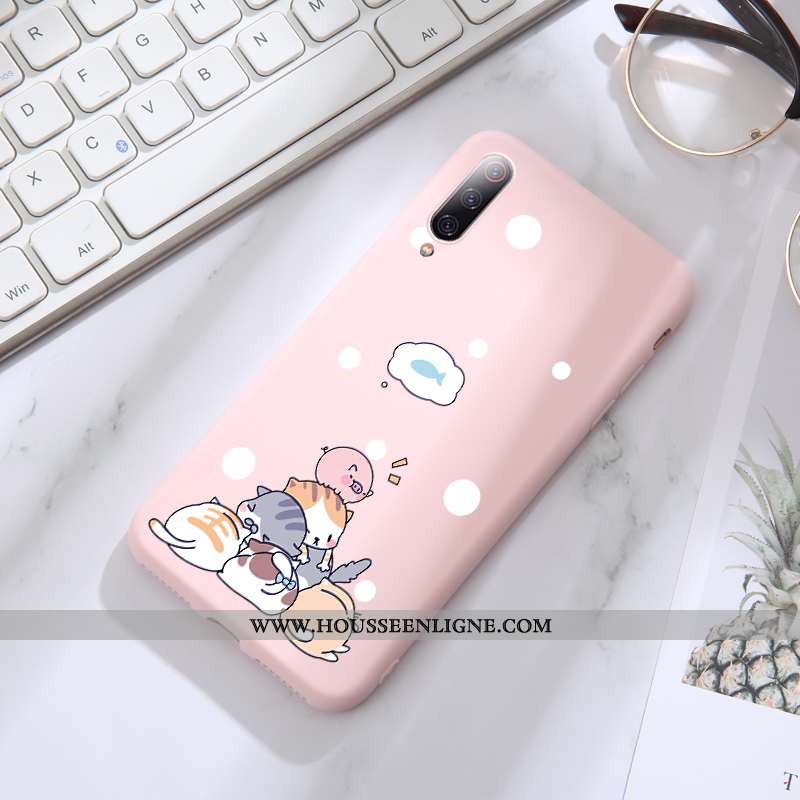 Étui Xiaomi Mi A3 Dessin Animé Ultra Tendance Tout Compris Silicone Protection Personnalité Rose