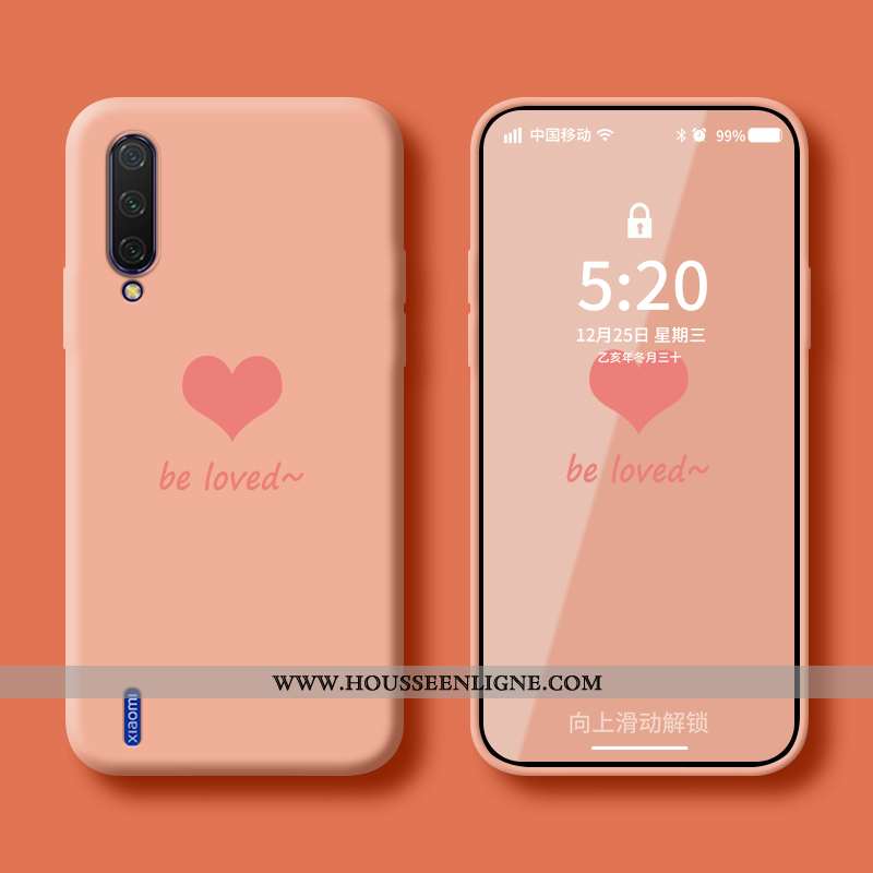 Étui Xiaomi Mi A3 Fluide Doux Silicone Amoureux Vent Nouveau Protection Verte