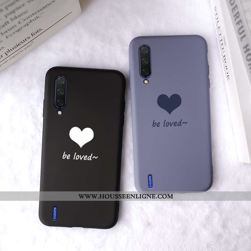 Étui Xiaomi Mi A3 Fluide Doux Silicone Amoureux Vent Nouveau Protection Verte