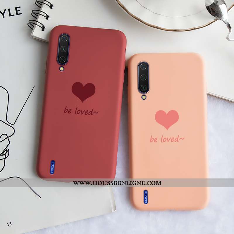 Étui Xiaomi Mi A3 Fluide Doux Silicone Amoureux Vent Nouveau Protection Verte