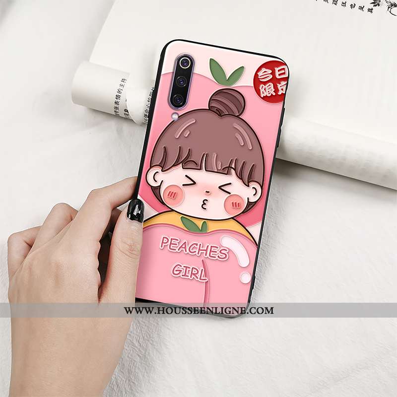 Étui Xiaomi Mi A3 Fluide Doux Silicone Coque Petit Incassable Tout Compris Rose