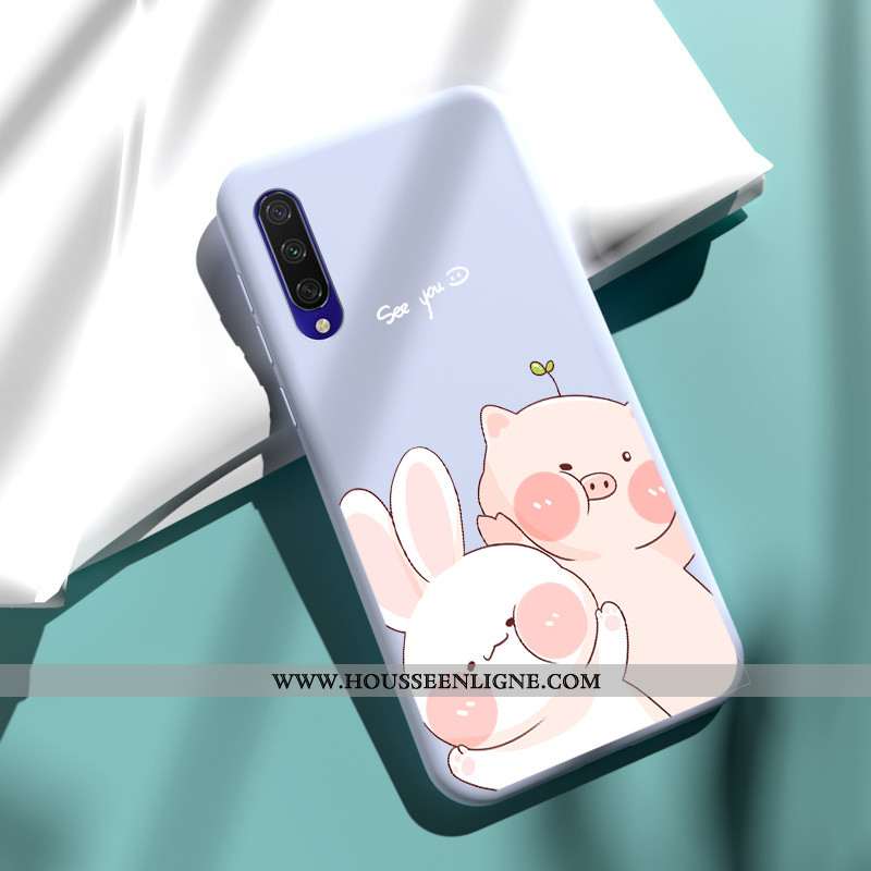 Étui Xiaomi Mi A3 Légère Fluide Doux Rose Incassable Silicone Téléphone Portable