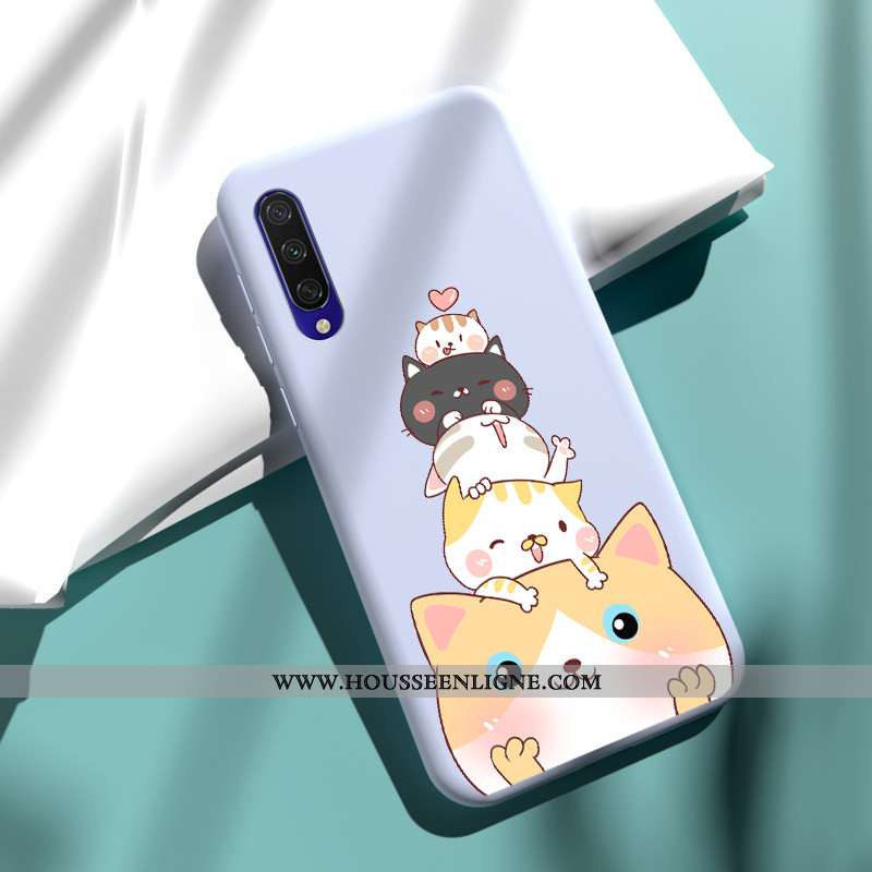 Étui Xiaomi Mi A3 Légère Fluide Doux Rose Incassable Silicone Téléphone Portable