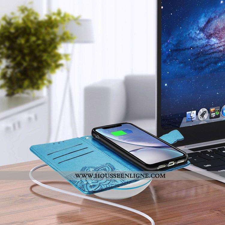 Étui Xiaomi Mi A3 Ornements Suspendus Créatif Coque Incassable Housse Cuir Violet