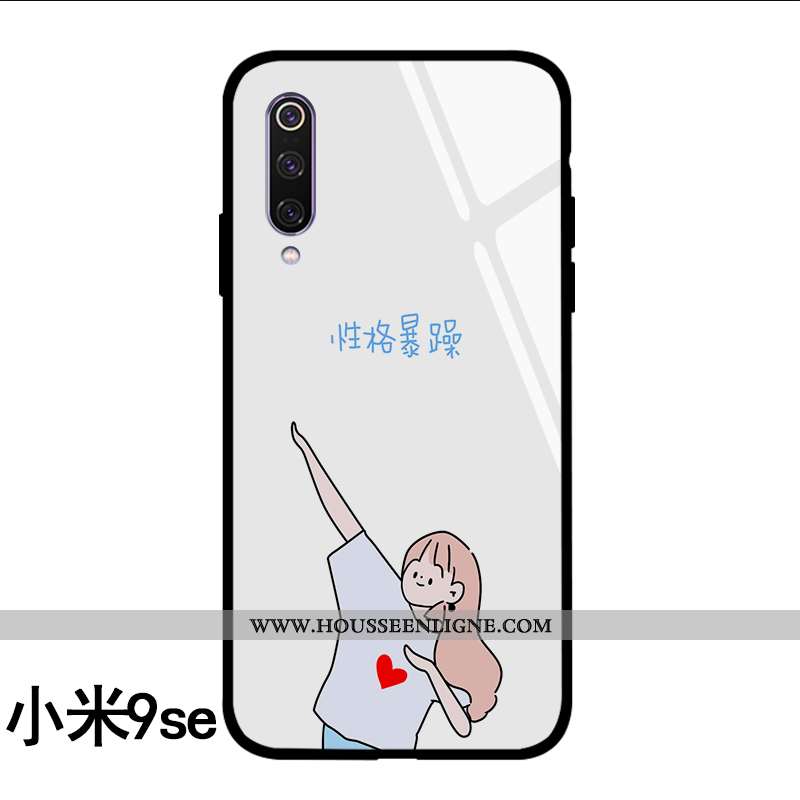Étui Xiaomi Mi A3 Personnalité Créatif Bleu Petit Fluide Doux Tendance