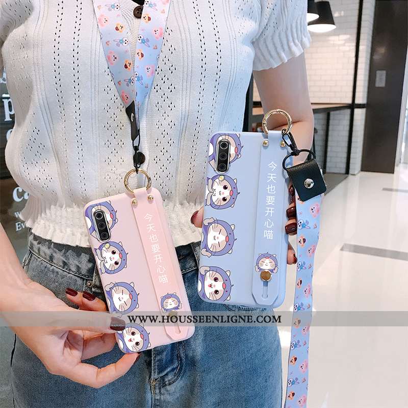 Étui Xiaomi Mi A3 Personnalité Créatif Rose Petit Cœur Téléphone Portable
