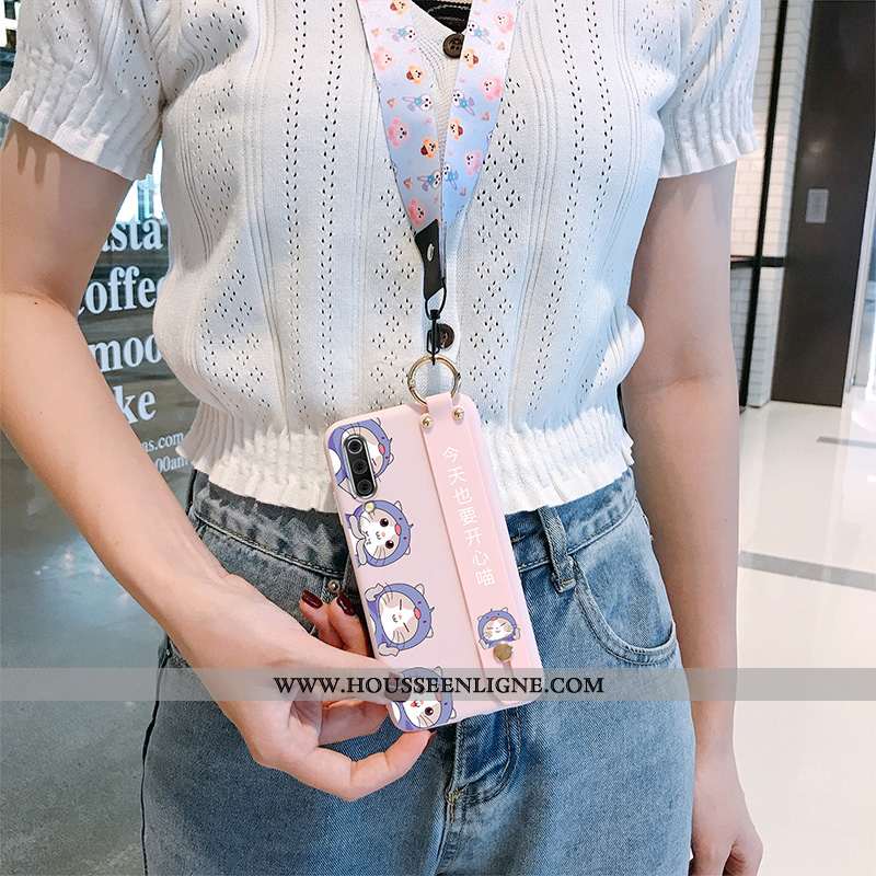 Étui Xiaomi Mi A3 Personnalité Créatif Rose Petit Cœur Téléphone Portable