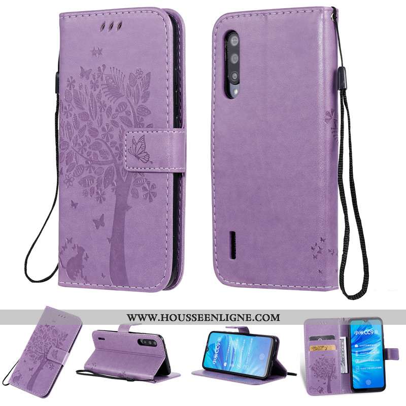 Étui Xiaomi Mi A3 Protection Cuir Silicone Téléphone Portable Incassable Petit Rose