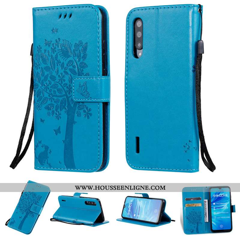 Étui Xiaomi Mi A3 Protection Cuir Silicone Téléphone Portable Incassable Petit Rose