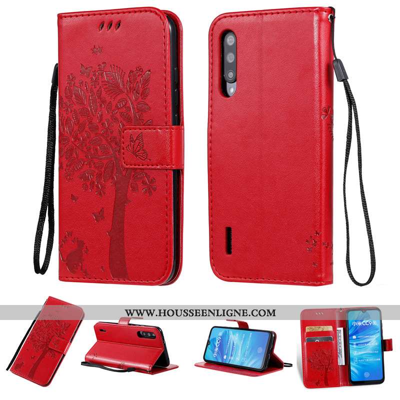 Étui Xiaomi Mi A3 Protection Cuir Silicone Téléphone Portable Incassable Petit Rose