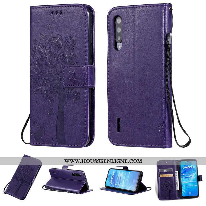 Étui Xiaomi Mi A3 Protection Cuir Silicone Téléphone Portable Incassable Petit Rose