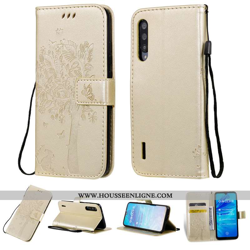 Étui Xiaomi Mi A3 Protection Cuir Silicone Téléphone Portable Incassable Petit Rose