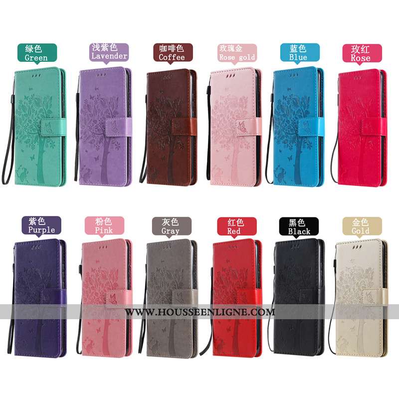Étui Xiaomi Mi A3 Protection Cuir Silicone Téléphone Portable Incassable Petit Rose