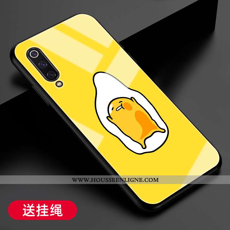 Étui Xiaomi Mi A3 Protection Verre Silicone Petit Incassable Tendance Difficile Jaune