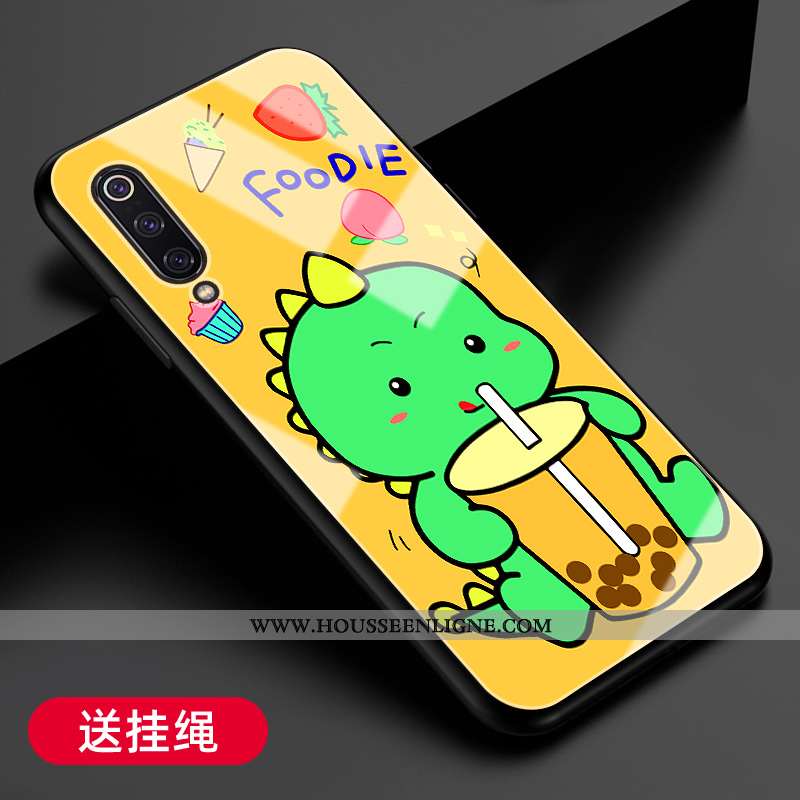 Étui Xiaomi Mi A3 Protection Verre Silicone Petit Incassable Tendance Difficile Jaune