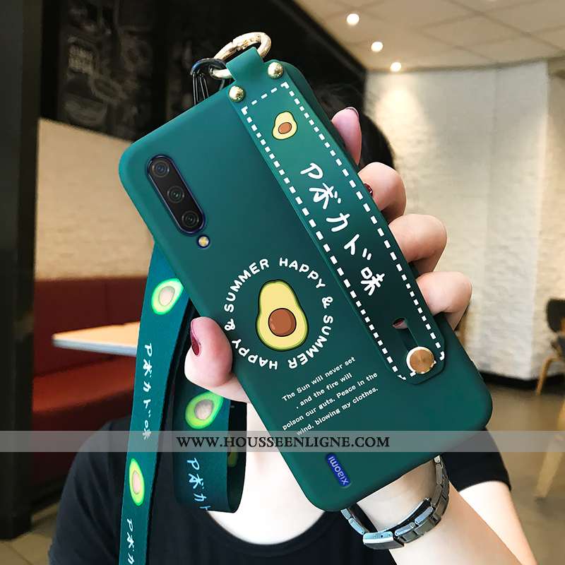Étui Xiaomi Mi A3 Silicone Protection Petit Téléphone Portable Tout Compris Net Rouge Tendance Verte