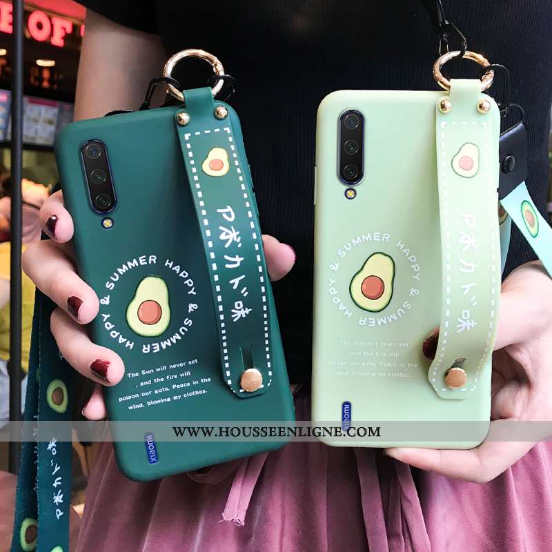 Étui Xiaomi Mi A3 Silicone Protection Petit Téléphone Portable Tout Compris Net Rouge Tendance Verte