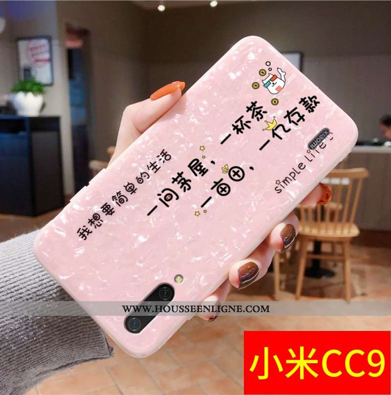 Étui Xiaomi Mi A3 Tendance Fluide Doux Silicone Téléphone Portable Rose Tout Compris Petit