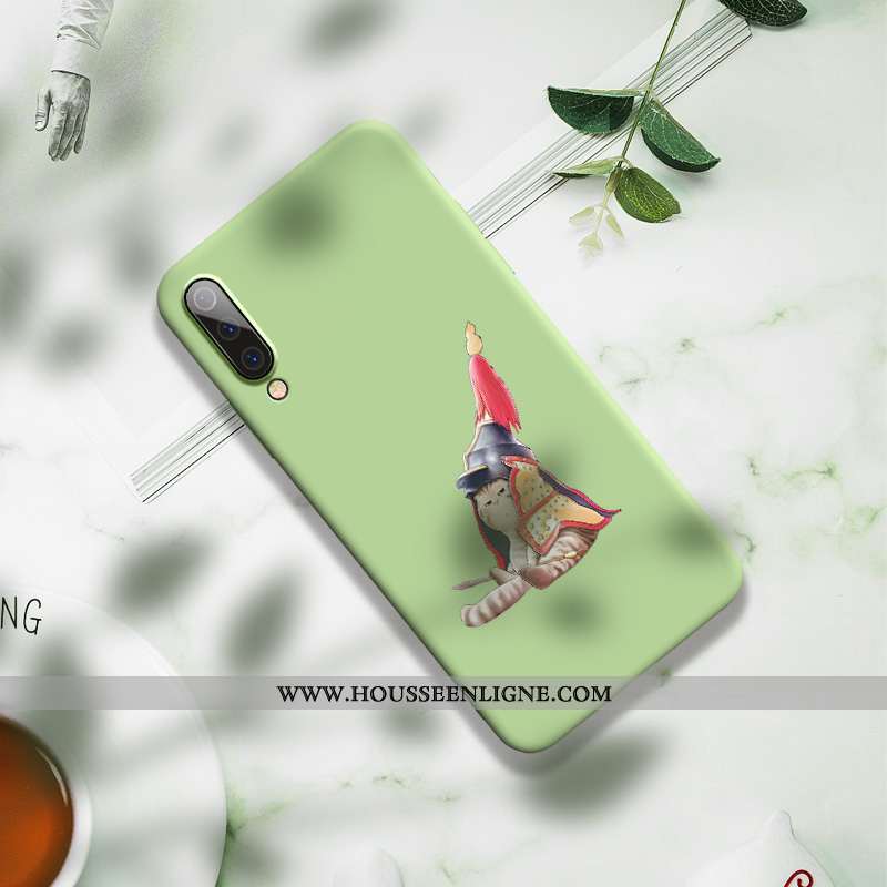 Étui Xiaomi Mi A3 Tendance Fluide Doux Simple Petit Nouveau Silicone Bleu Marin Bleu Foncé