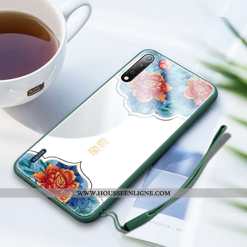 Étui Xiaomi Mi A3 Tendance Silicone Coque Art Protection Petit Miroir Rouge