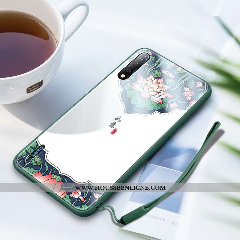 Étui Xiaomi Mi A3 Tendance Silicone Coque Art Protection Petit Miroir Rouge