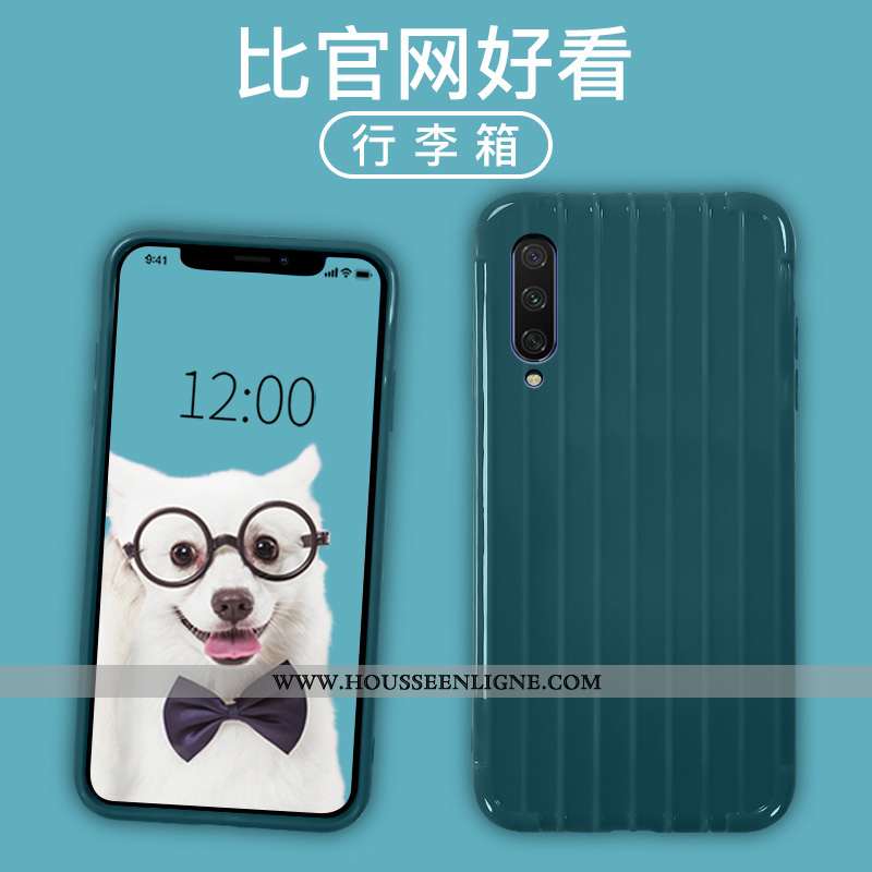 Étui Xiaomi Mi A3 Ultra Légère Bleu Couvercle Arrière Coque Couleurs De Bonbon Petit
